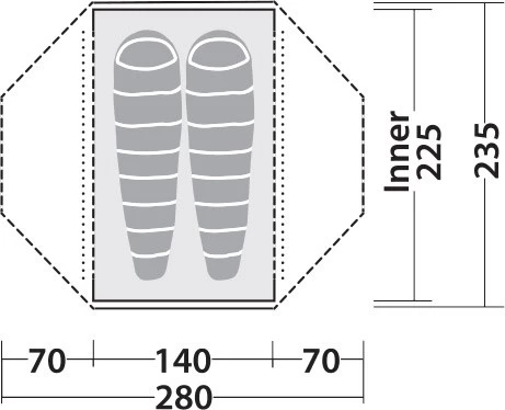 Robens Lodge 2 Tent 9 Robens Lodge 2 Tent - Billede 9