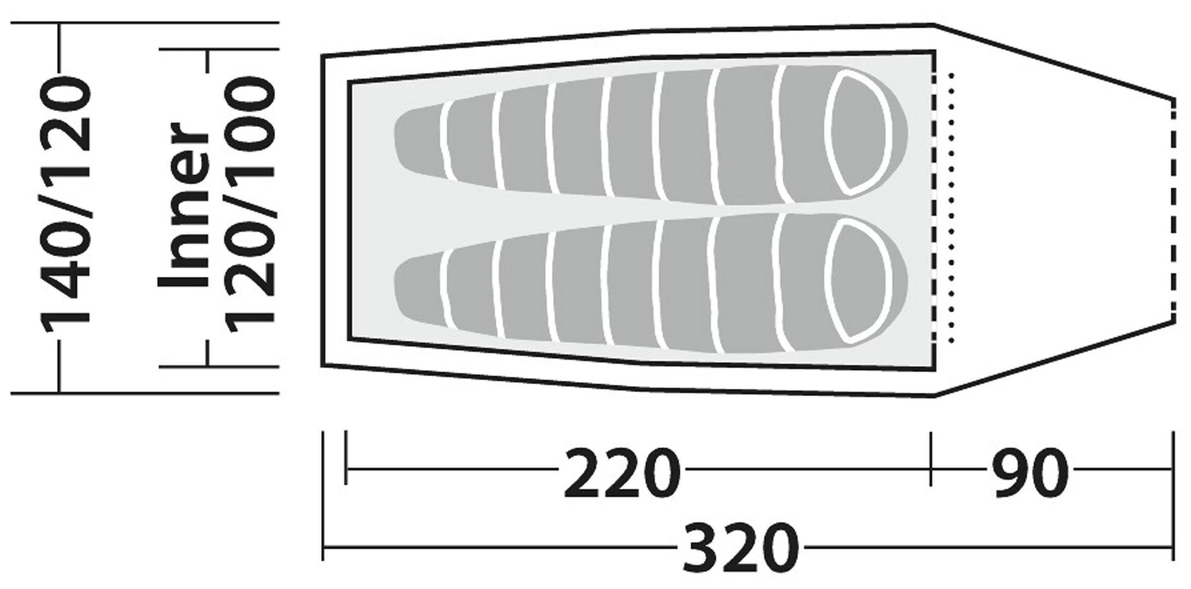 Robens Arch 2 Tent 8 Robens Arch 2 Tent - Billede 8