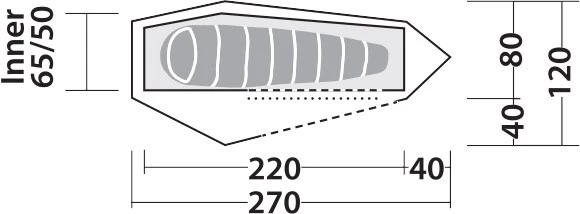 Robens Arrow Head 1 Tent 2 Robens Arrow Head 1 Tent - Billede 2