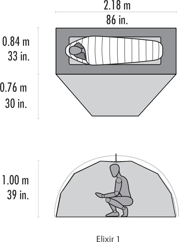 MSR Elixir™ 1 Tent 4 MSR Elixir™ 1 Tent - Billede 4