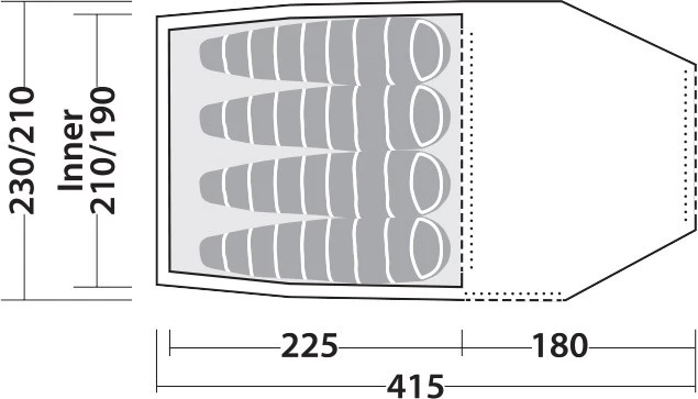 Robens Voyager Versa 4 Tent 9 Robens Voyager Versa 4 Tent - Billede 9