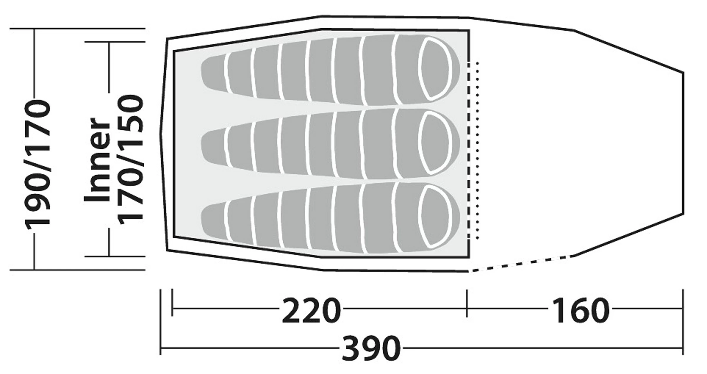 Robens Pioneer 3EX Tent 9 Robens Pioneer 3EX Tent - Billede 9