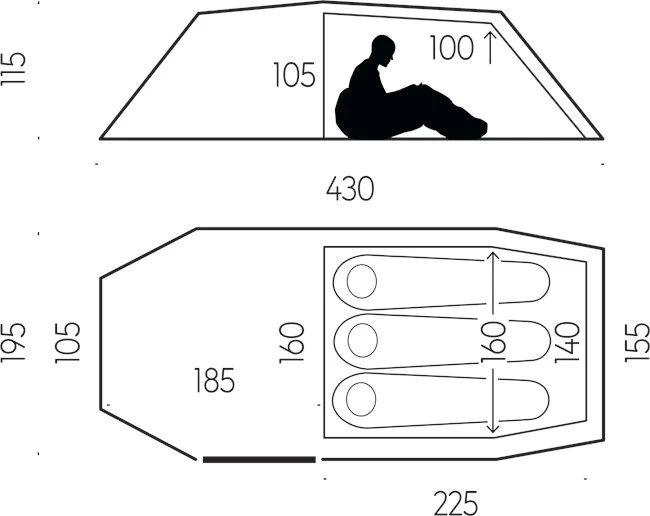 FJÄLLRÄVEN Abisko Endurance 3 Tent 2 FJÄLLRÄVEN Abisko Endurance 3 Tent - Billede 2