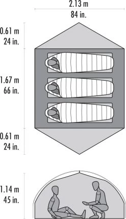 MSR Carbon Reflex™ 3 Ultralight Tent -EventyrSøgerUdstyr 65100146 2