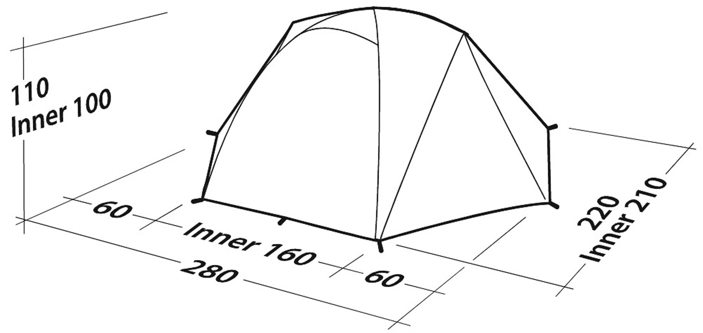 Robens Boulder 3 Tent 8 Robens Boulder 3 Tent - Billede 8