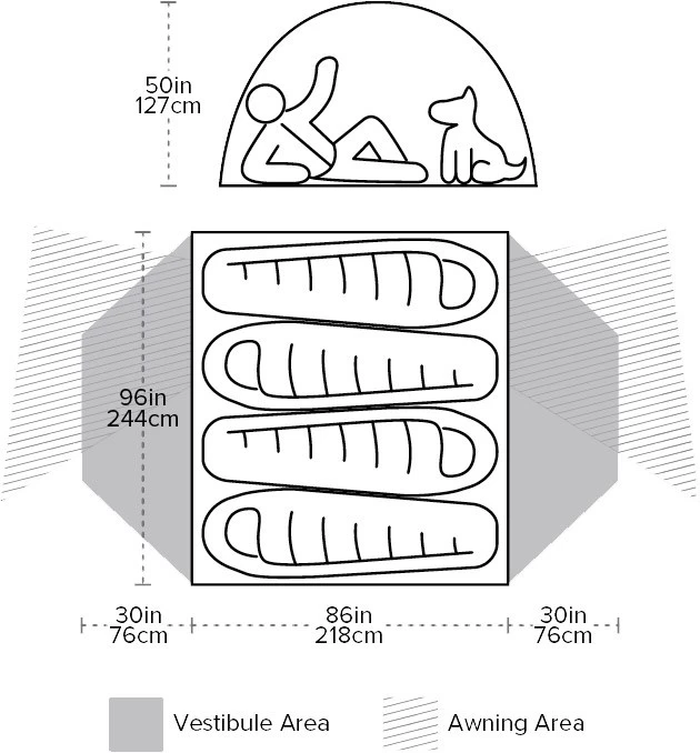 Big Agnes Copper Spur HV UL4 Tent 8 Big Agnes Copper Spur HV UL4 Tent - Billede 8