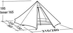 Robens Green Cone 4 PRS Tent -EventyrSøgerUdstyr 65100159 7