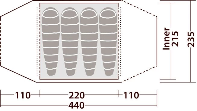 Robens Goshawk 4 Tent 9 Robens Goshawk 4 Tent - Billede 9