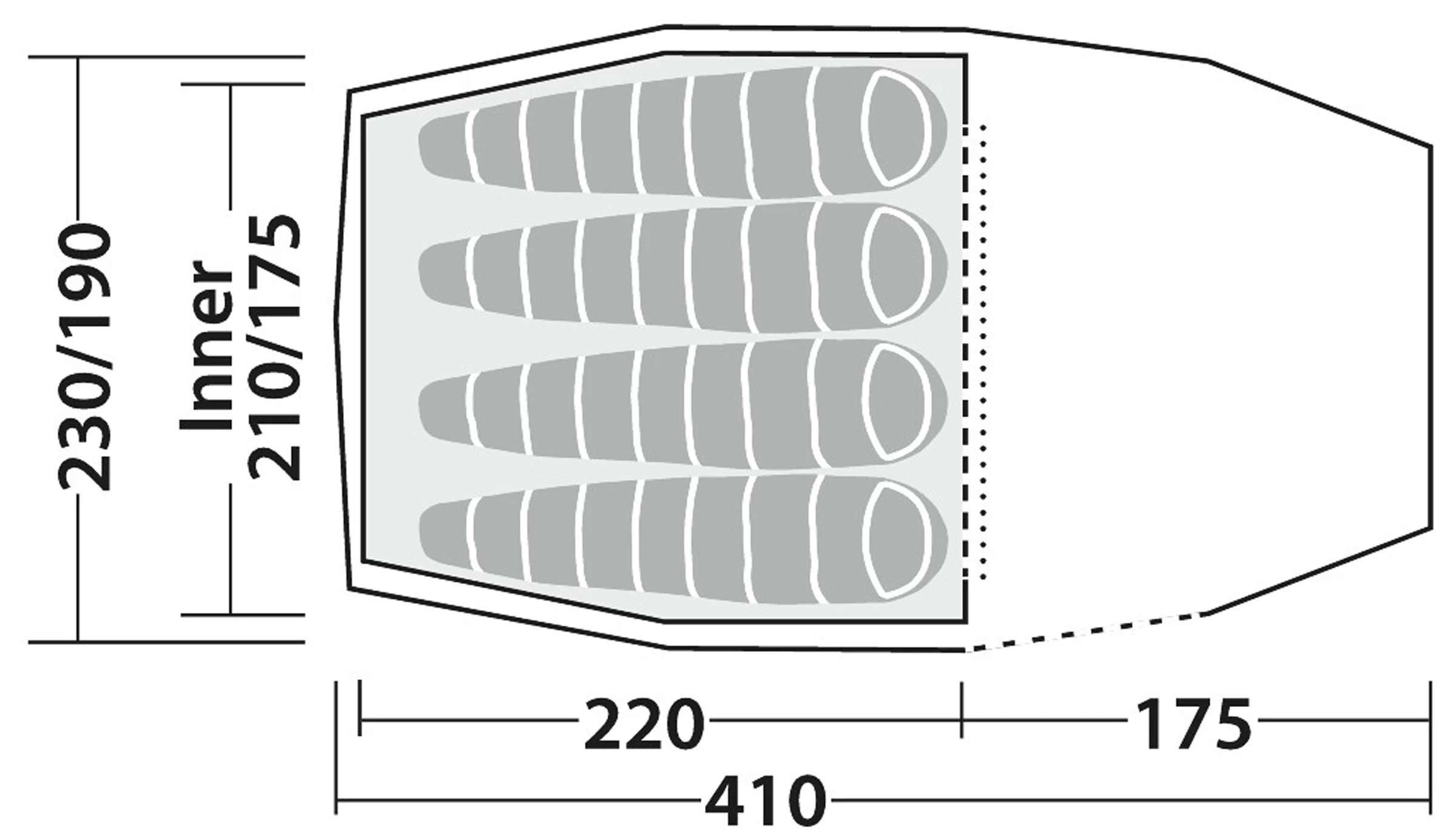 Robens Pioneer 4EX Tent 9 Robens Pioneer 4EX Tent - Billede 9