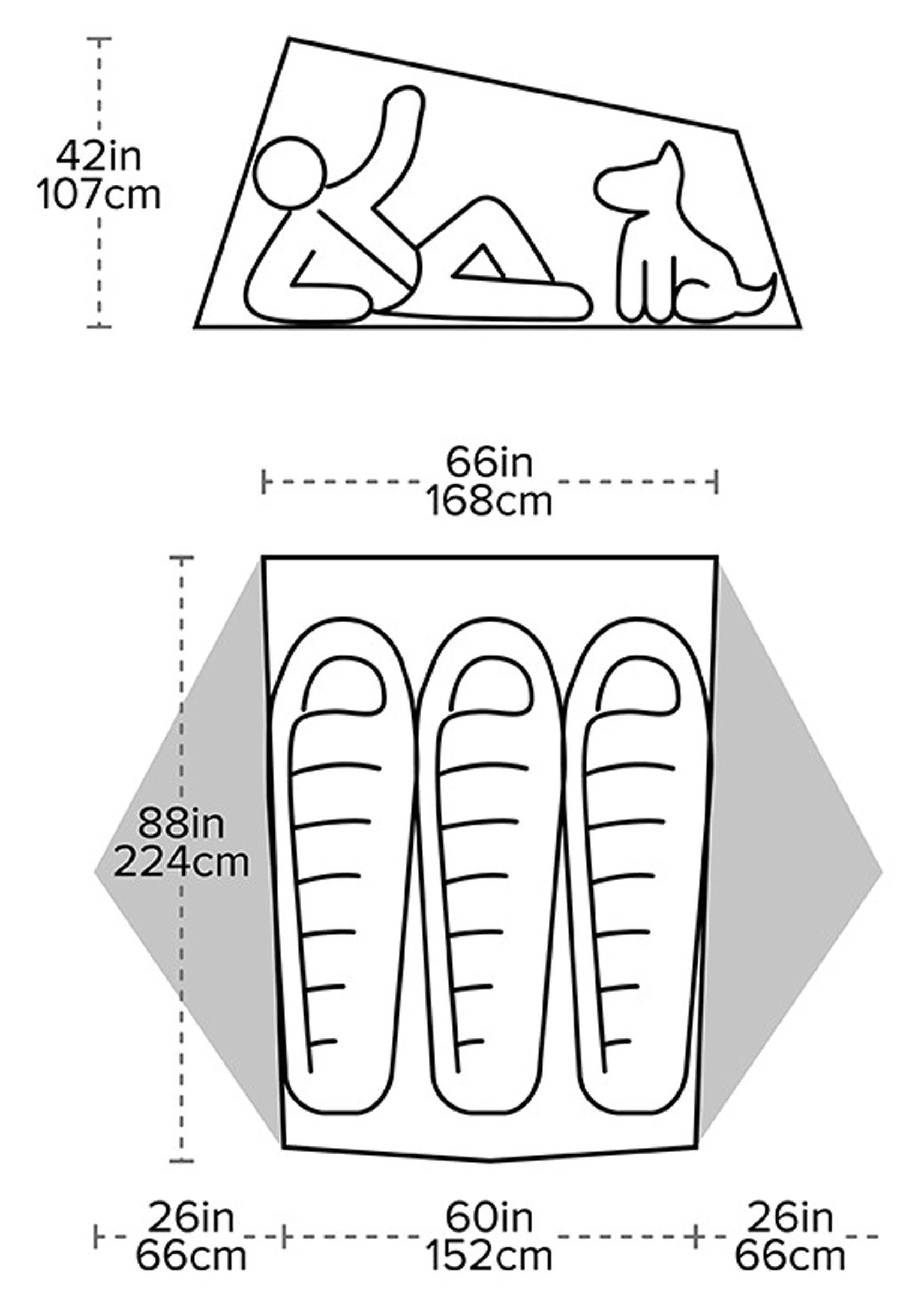 Big Agnes Tiger Wall UL3 Solution Dye Tent 4 Big Agnes Tiger Wall UL3 Solution Dye Tent - Billede 4