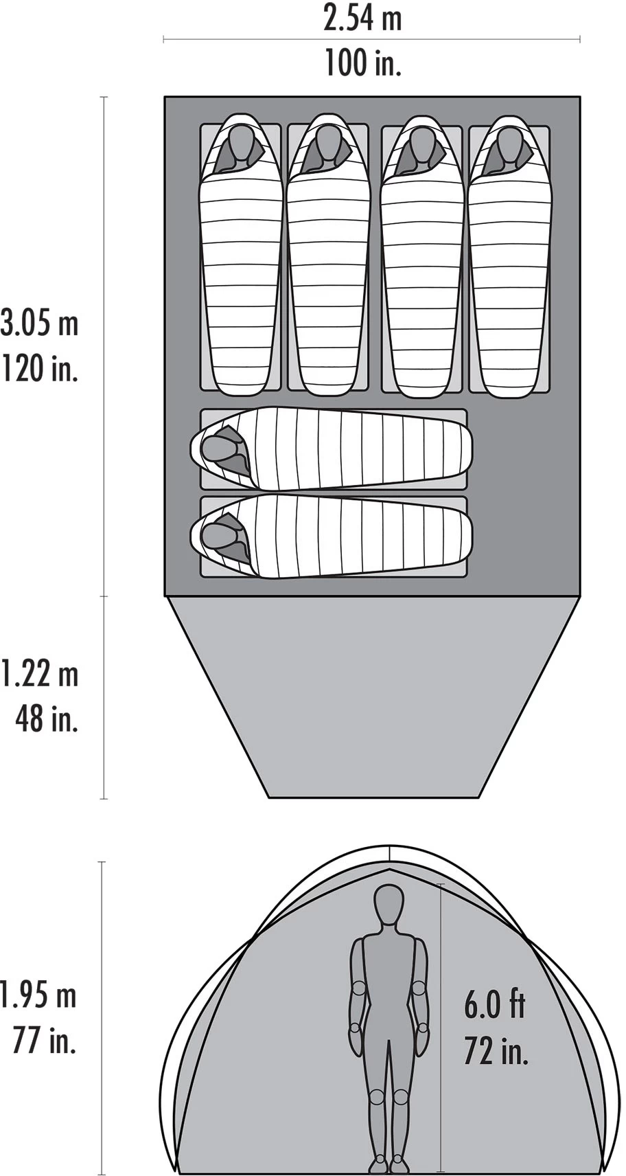MSR Habitude™ 6 Tent 3 MSR Habitude™ 6 Tent - Billede 3