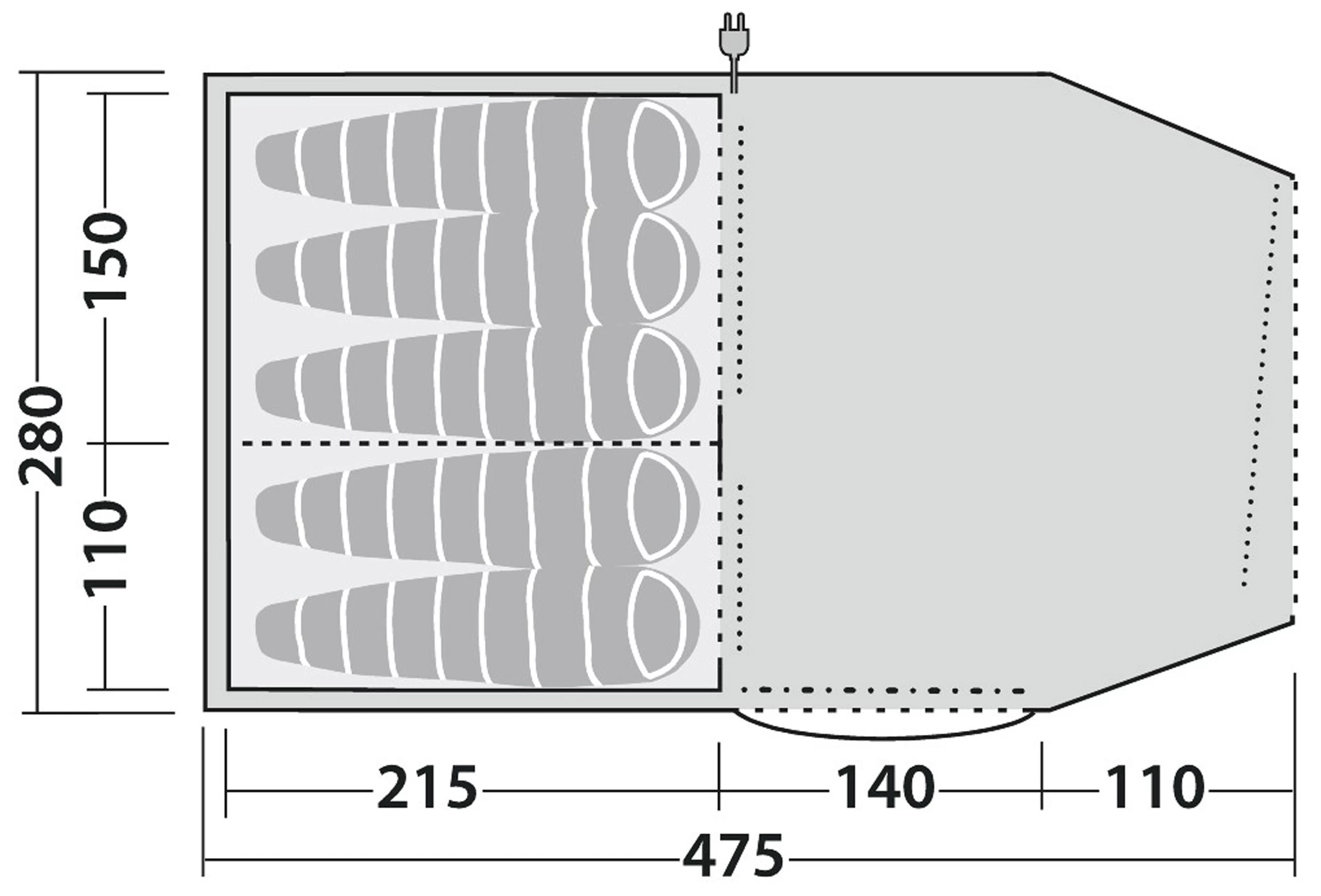 Robens Double Dreamer 5 Tent 9 Robens Double Dreamer 5 Tent - Billede 9