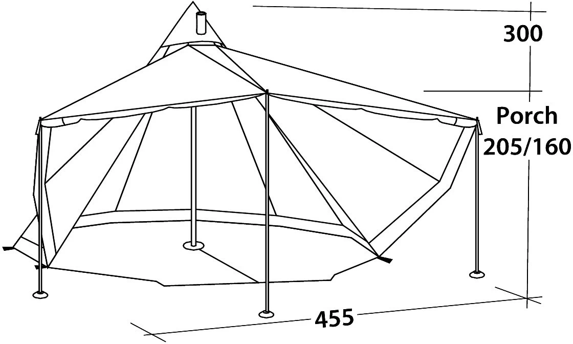 Robens Chinook Ursa 8 Tipi 7 Robens Chinook Ursa 8 Tipi - Billede 7