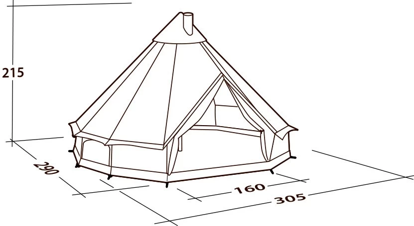 Robens Klondike 4 S Tipi 8 Robens Klondike 4 S Tipi - Billede 8