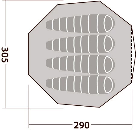 Robens Klondike 4 S Tipi 10 Robens Klondike 4 S Tipi - Billede 10