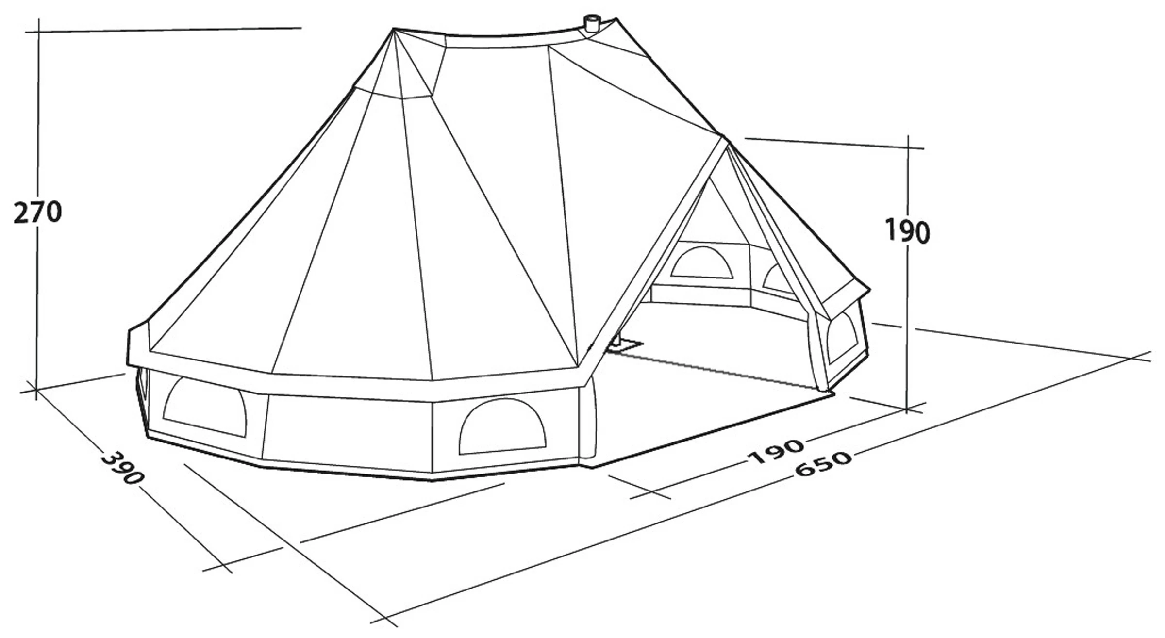 Robens Klondike 12 Twin Tipi 8 Robens Klondike 12 Twin Tipi - Billede 8