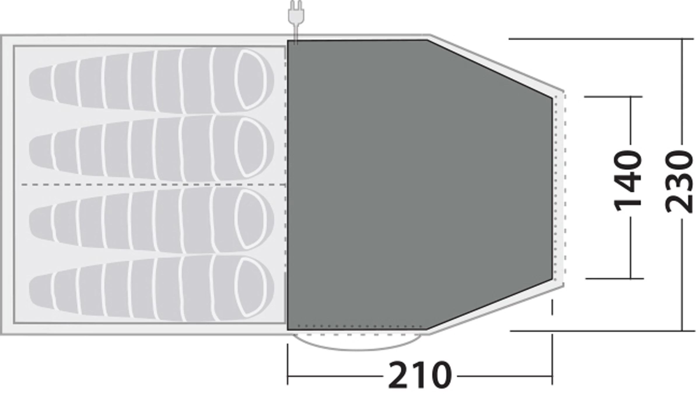 Robens Fleece Carpet Double Dreamer 4 2 Robens Fleece Carpet Double Dreamer 4 - Billede 2