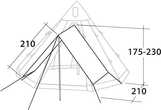 Robens Universal Porch Tarp 2 Robens Universal Porch Tarp - Billede 2