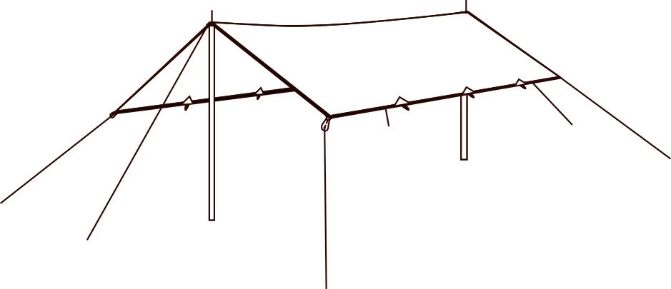 Robens Trail Tarp 2.5 X 1.8 M 3 Robens Trail Tarp 2.5 X 1.8 M - Billede 3