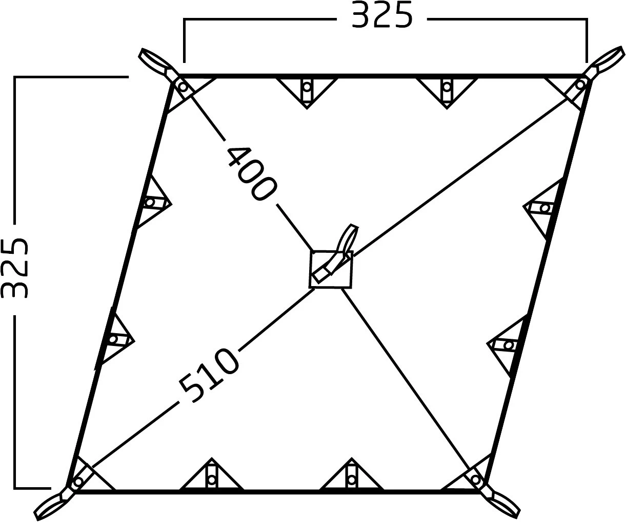 Nordisk Kari 10 M2 Diamond Basic Cotton Tarp 2 Nordisk Kari 10 M2 Diamond Basic Cotton Tarp - Billede 2