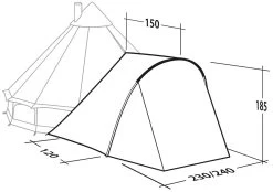 Robens Tipi Extension PRS 11 Robens Tipi Extension PRS -EventyrSøgerUdstyr 67100010 4