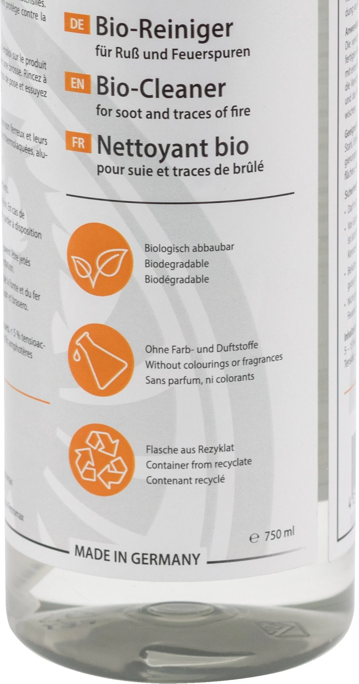 Petromax Bio Cleaner For Soot And Fire Traces 0.75 2 Petromax Bio Cleaner For Soot And Fire Traces 0.75 - Billede 2