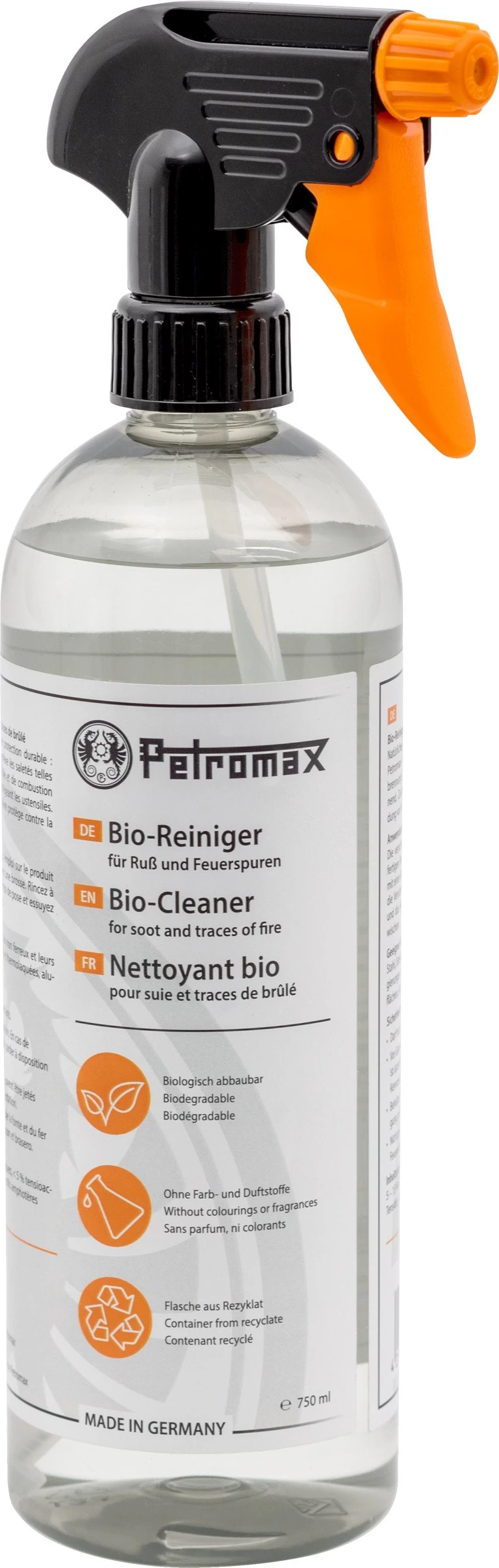 Petromax Bio Cleaner For Soot And Fire Traces 0.75 1 Petromax Bio Cleaner For Soot And Fire Traces 0.75