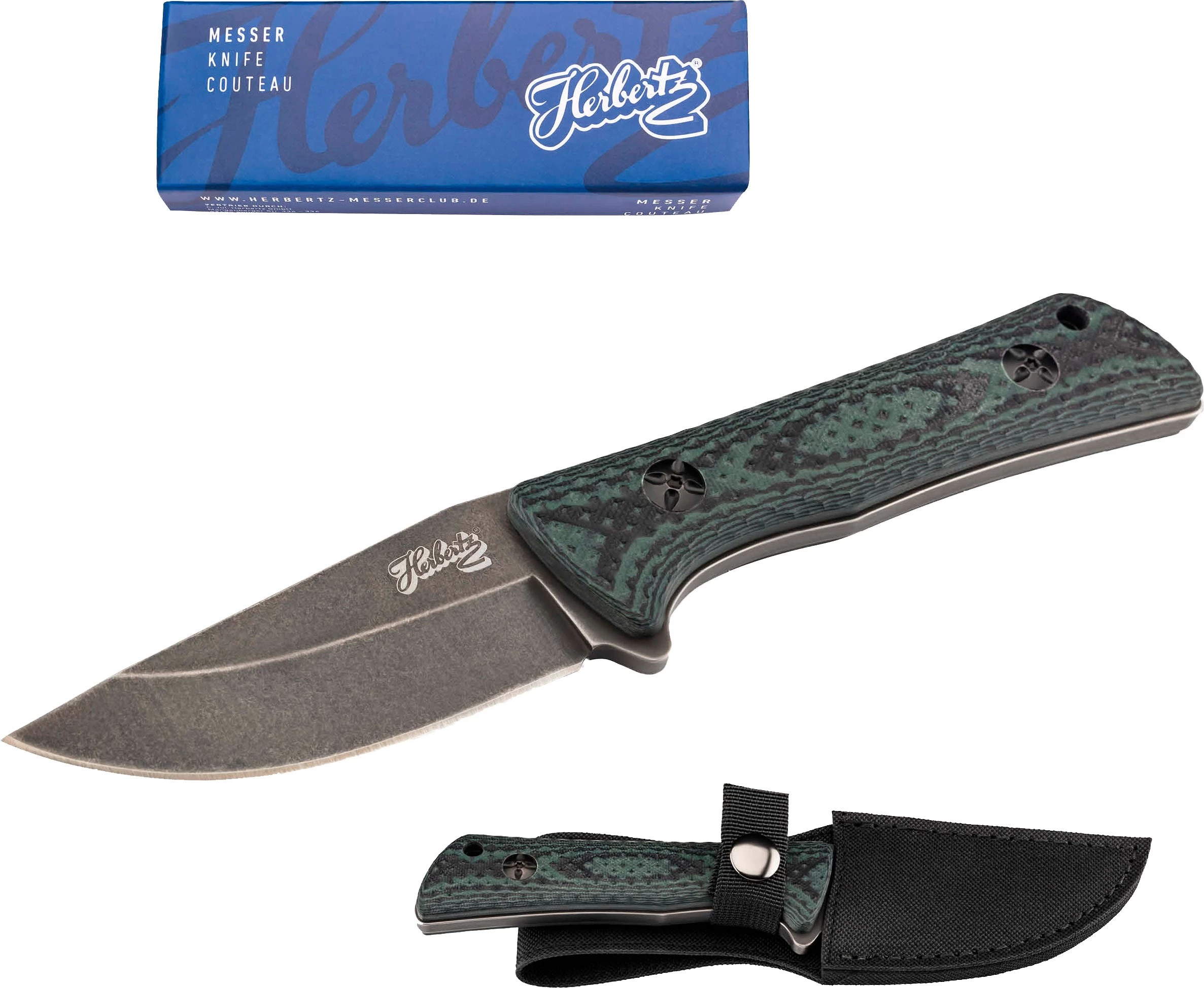 Herbertz Drop Point Belt Knife G10 AISI 420 2 Herbertz Drop Point Belt Knife G10 AISI 420 - Billede 2