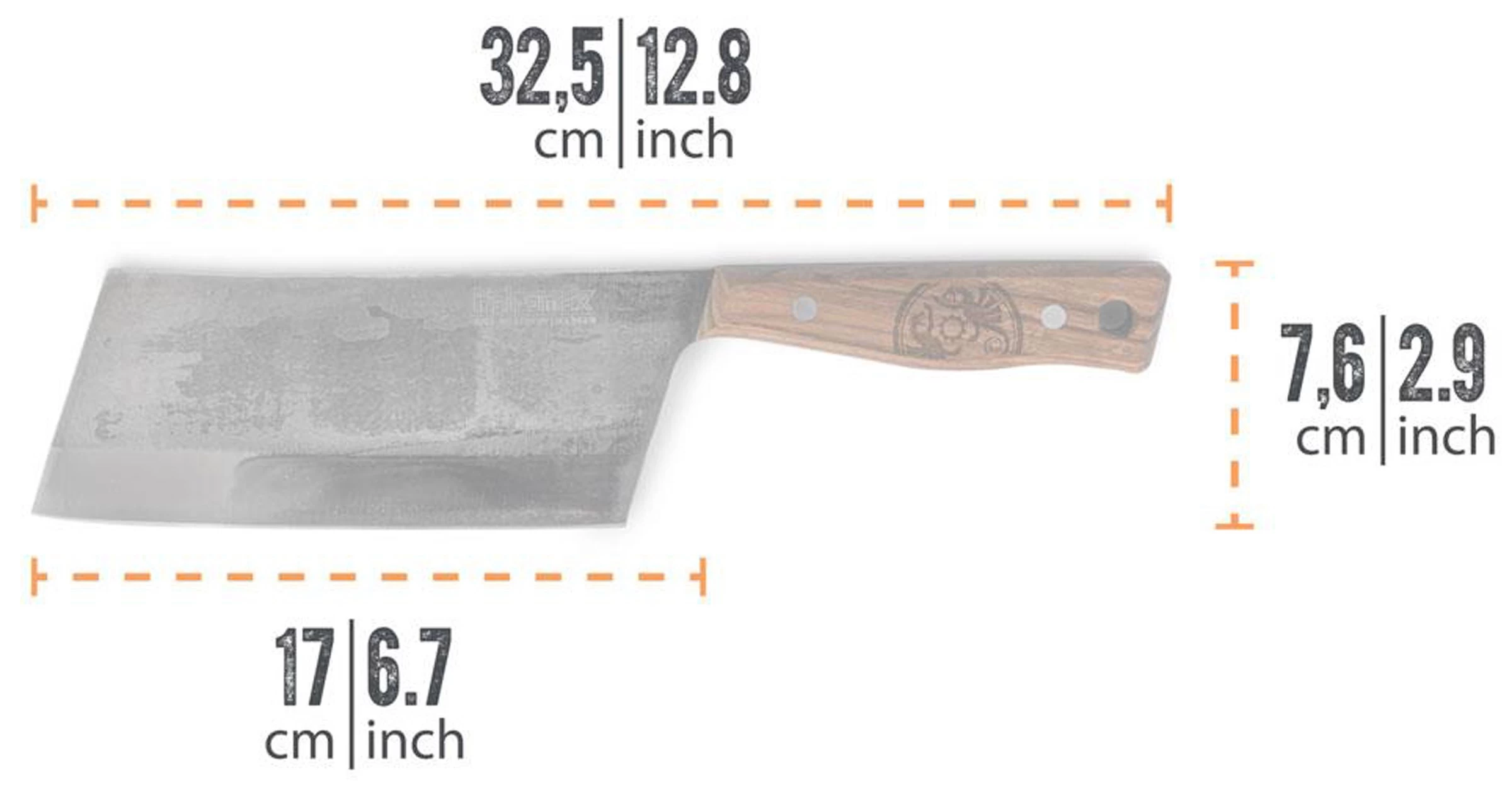 Petromax Cleaver Knife, 17 Cm 3 Petromax Cleaver Knife, 17 Cm - Billede 3