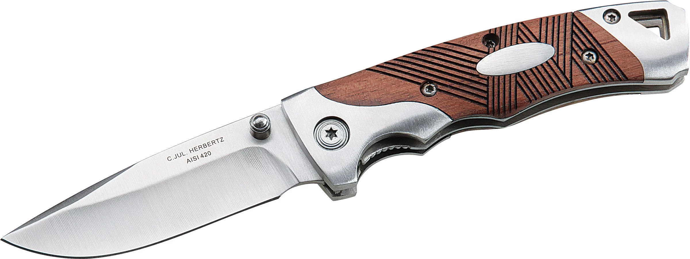 Herbertz One-Handed Rosewood Folding Knife 1 Herbertz One-Handed Rosewood Folding Knife