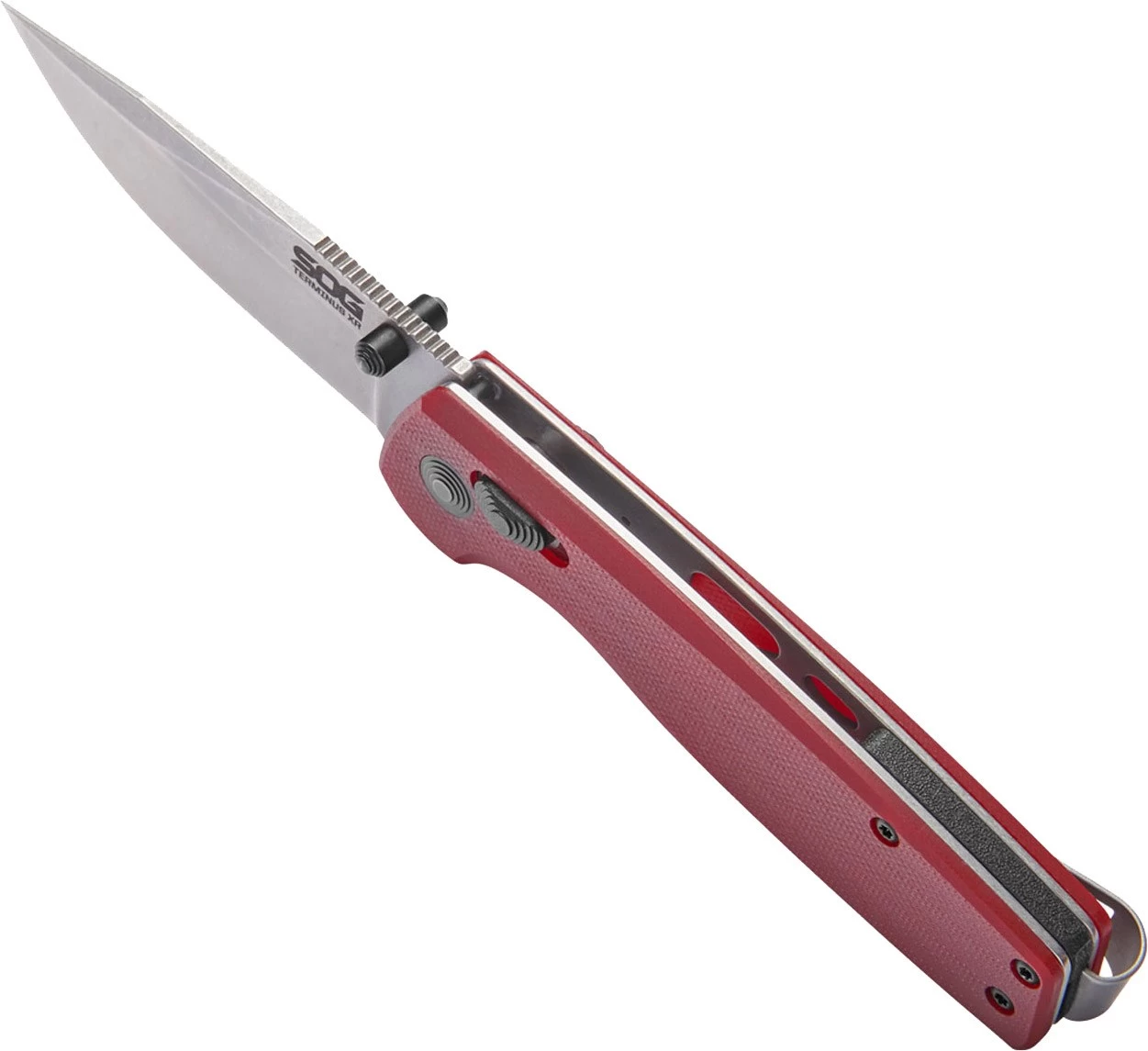 SOG Terminus XR G10 Folding Knife - Crimson 4 SOG Terminus XR G10 Folding Knife - Crimson - Billede 4